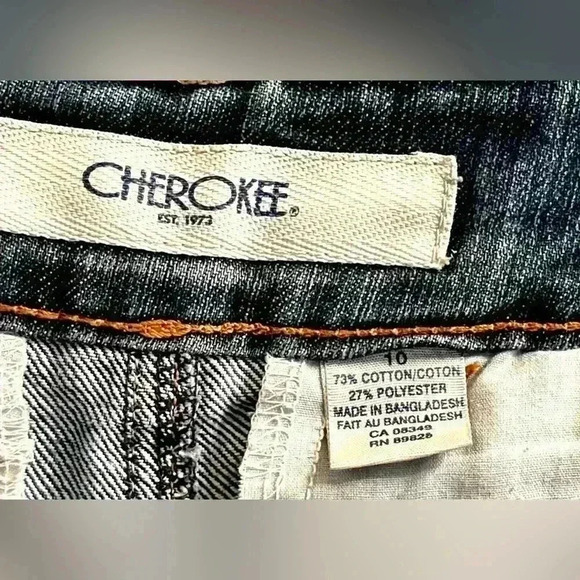 Vintage Cherokee Flared Denim Maxi Skirt Women’s Size 10 Medium Wash - Picture 7 of 7